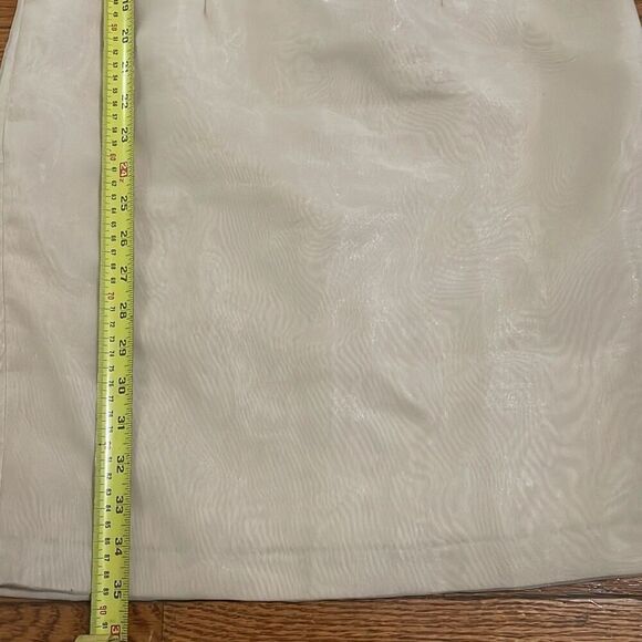 Raffaella chiffon beige Y2K spaghetti strap mini cocktail dress size medium - Picture 13 of 16